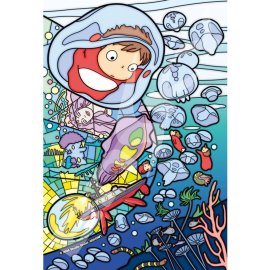  PONYO 126 PCS STAINED GLASS PUZZLE