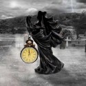 TIME FLIES GOTHIC REAPER FIGURINE