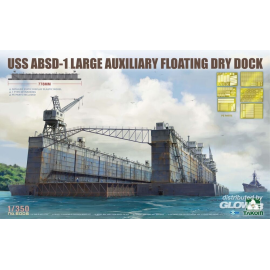Maquette bateau Grande cale sèche flottante auxiliaire USS ABSD-1