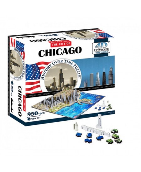 Puzzle Scientific-france Jigsaw Puzzle CHICAGO 4D Cityscape
