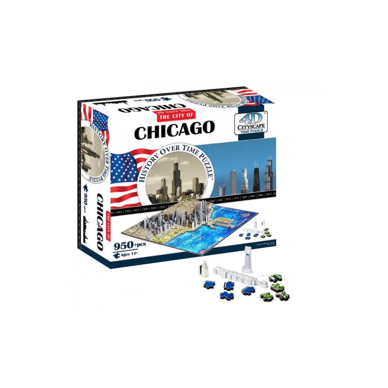 Puzzle Scientific-france Jigsaw Puzzle CHICAGO 4D Cityscape