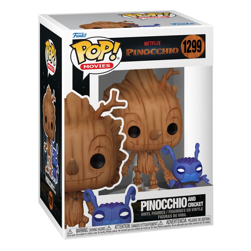 Pinocchio POP! Movies Vinyl Pinocchio & Cricket 9 cm