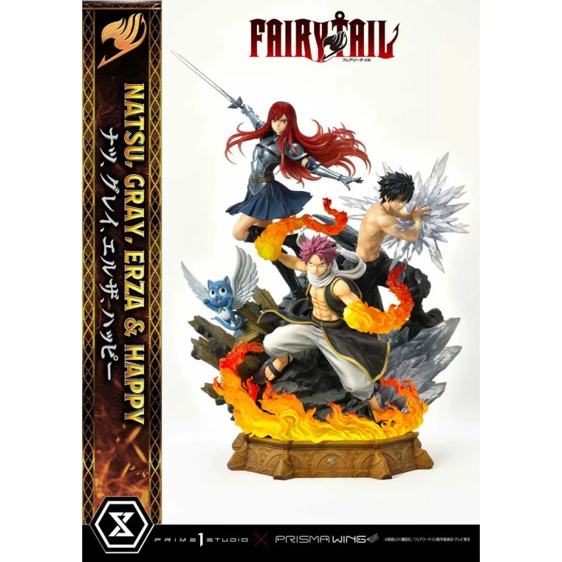 Fairy Tail Natsu, Gray, Erza, Happy 57 cm