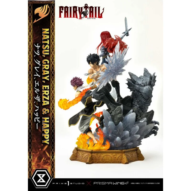 Fairy Tail Natsu, Gray, Erza, Happy 57 cm