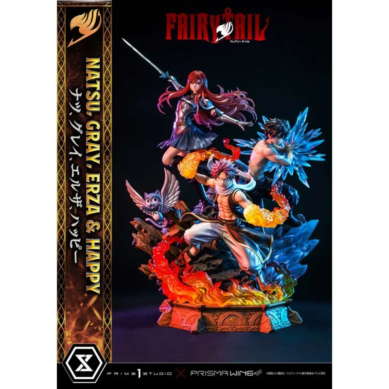 Fairy Tail Natsu, Gray, Erza, Happy 57 cm