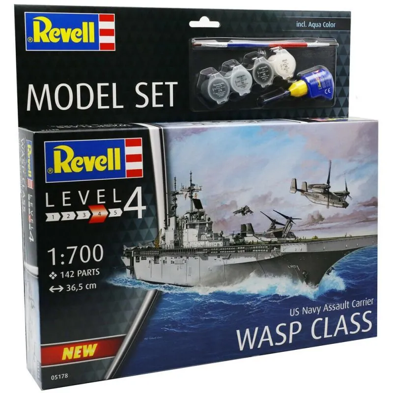 MODEL SET ASSAULT CARRIER USS WASP CLASS