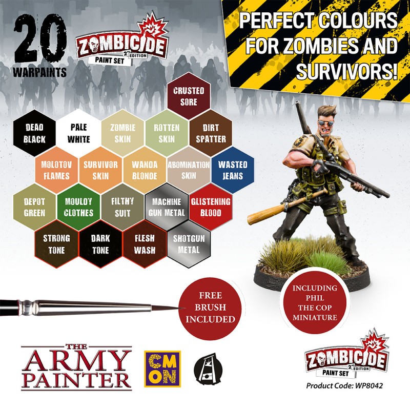 ZOMBICIDE 2ND ED PAINT SET