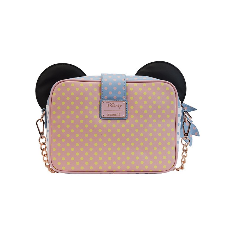 Disney Loungefly Sac A Main Minnie Pastel Color Block Dots