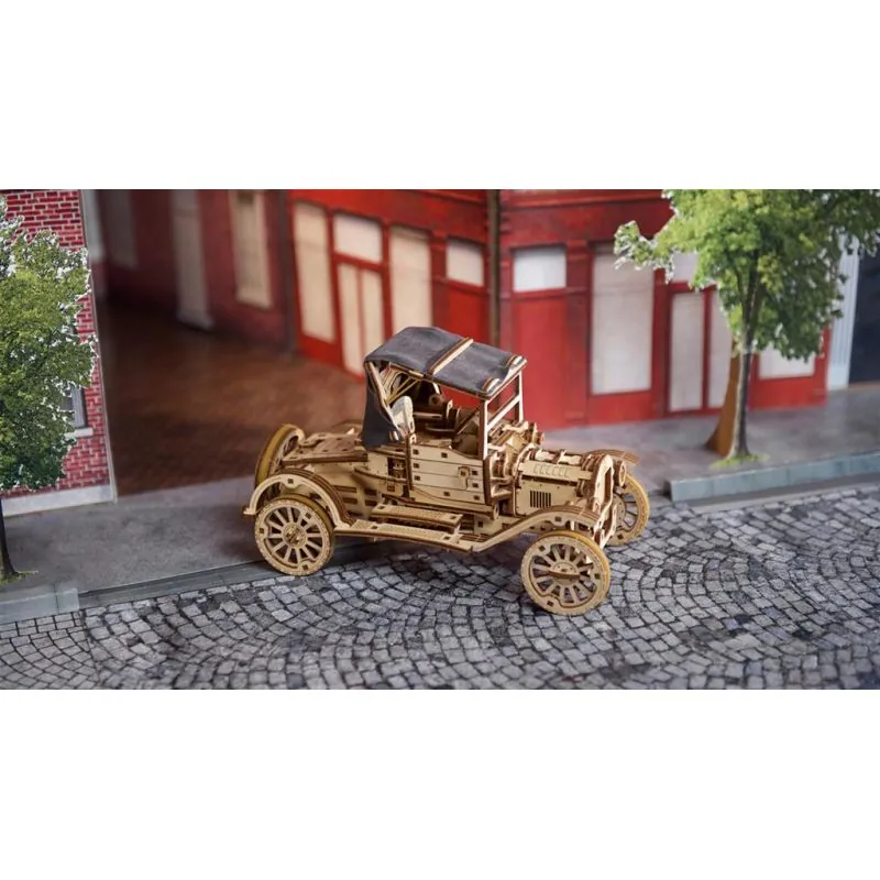 Maquette de voiture rétro, en bois, Ugears