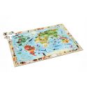 Scratch Puzzle 150pcs: DISCOVERY / LE MONDE 60x43,5cm, en carton, en boîte diam.26xH10cm, 6+