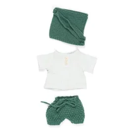 ML Poupées: ENSEMBLE de VÊTEMENTS vert/blanc pour garçon