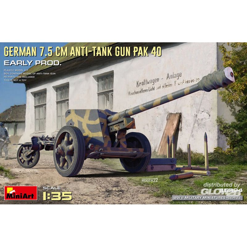 Canon antichar allemand de 7,5 cm PaK 40. Début de la production