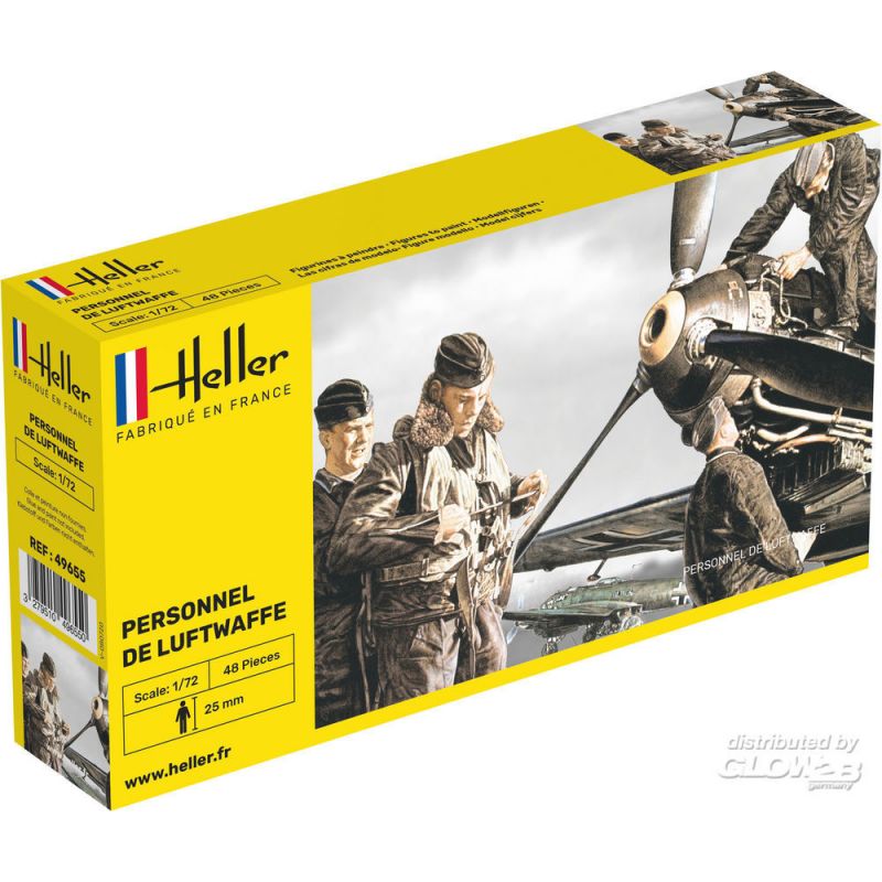 Figurines Heller personnel luftwaffe kit1 1/72 chez 1001hobbies