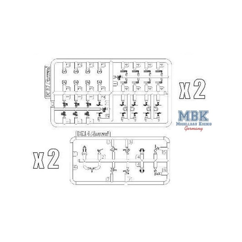 Armes anti-aériennes de la marine allemande au 1/700