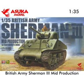 BRITISH SHERMAN III MID PRODUCTION avec capot de pilotes en fonte