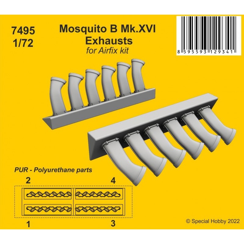 Échappements de Havilland Mosquito B Mk.XVI