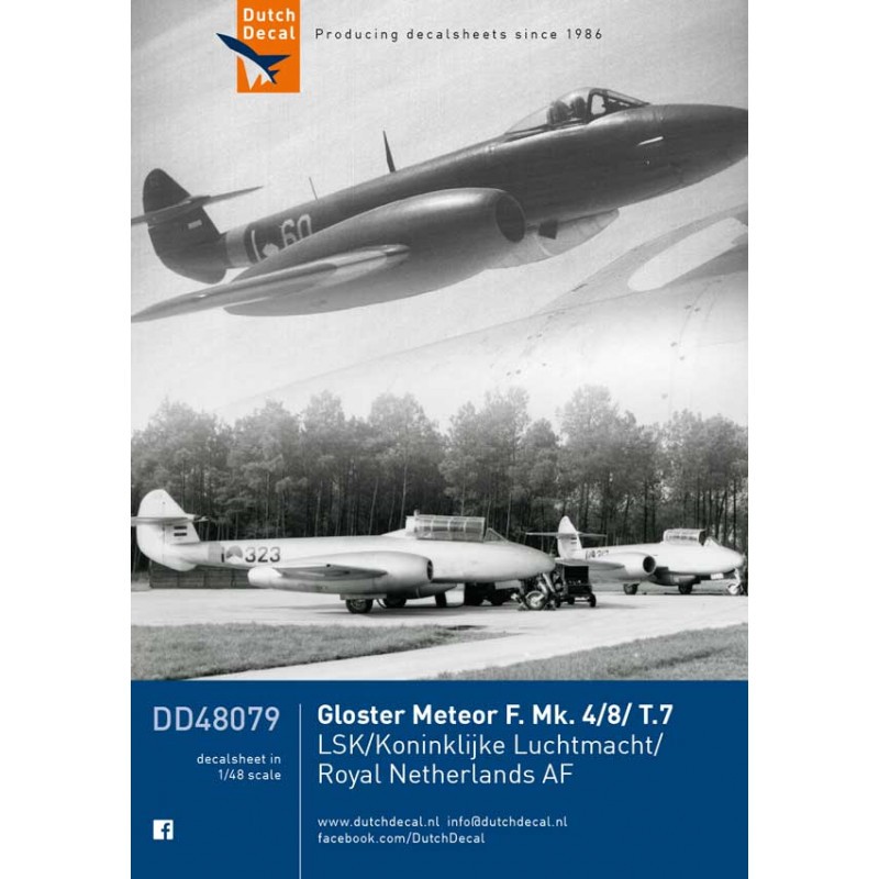 Décal Gloster Meteor F.4/Mk.8/T.7 trainer KLU/MLD