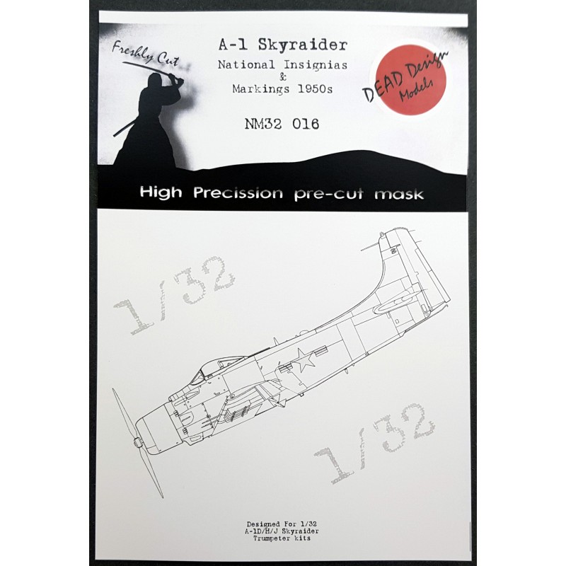 Douglas A-1H Skyraider National Insignias 1950s (conçu pour être utilisé avec les kits Trumpeter)