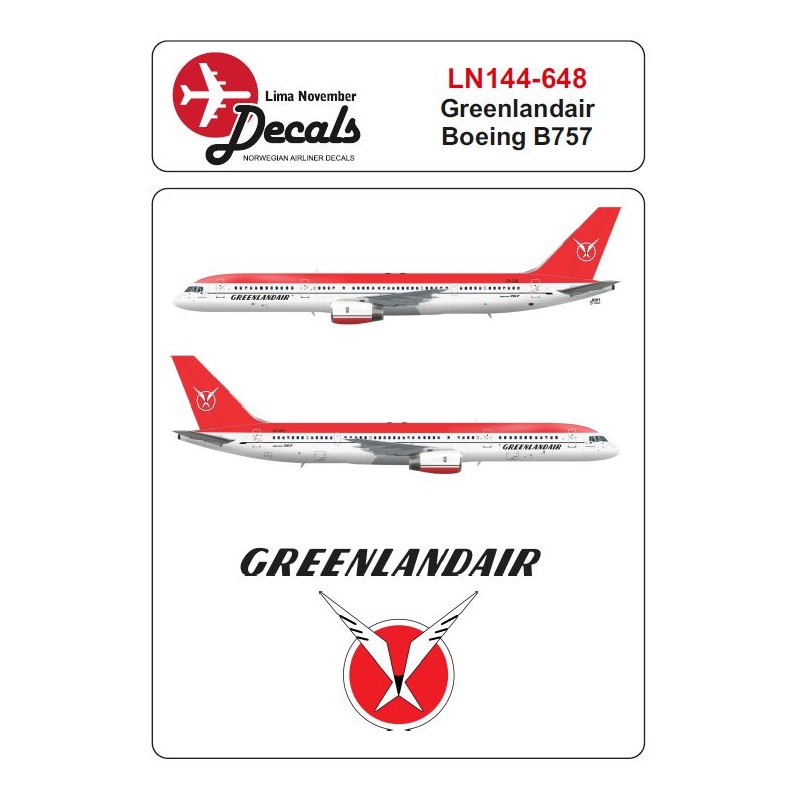 Décal Boeing 757 de Greenlandair