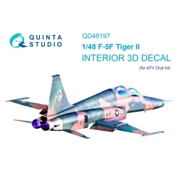 Décalcomanie Quinta studio Intérieur Mil Mi-24V imprimé en 3D et