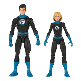 Figurine articulée Fantastic Four Marvel Legends pack 2s Franklin Richards et Valeria Richards 15 cm