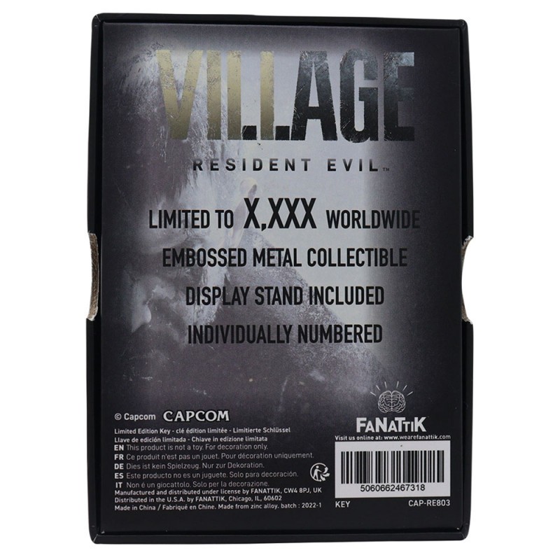 FaNaTtik Resident Evil VIII 1/1 Insignia key Limited Edition