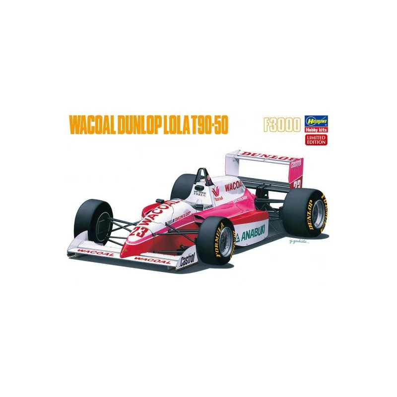 Maquette plastique de voiture Wacoal Dunlop Lola T90-50 1:24