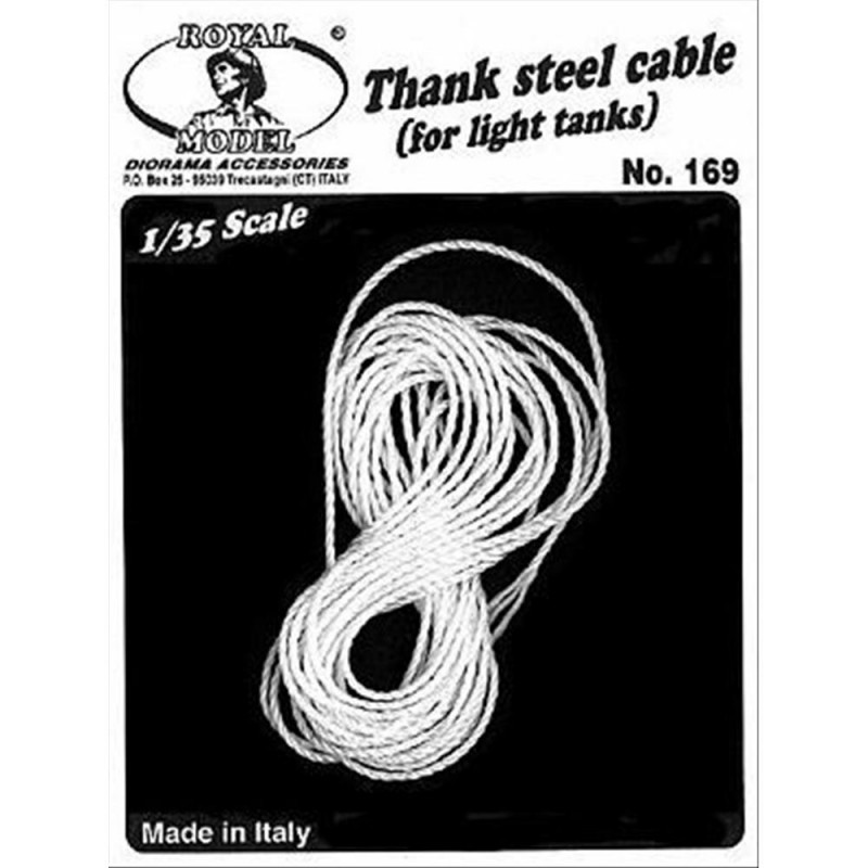 Royal Model: 1/35; Tank steel cables No. 2 (for light tanks)