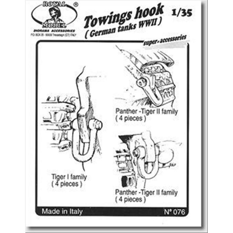 Royal Model: 1/35; Towings hook (German tank)