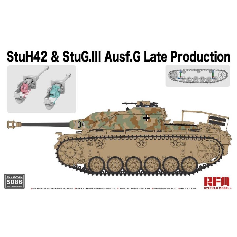 RYE FIELD MODEL: 1/35; StuH42 & StuG.III Ausf.G Late Production