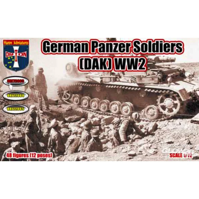 Soldats allemands Panzer (DAK) WW2