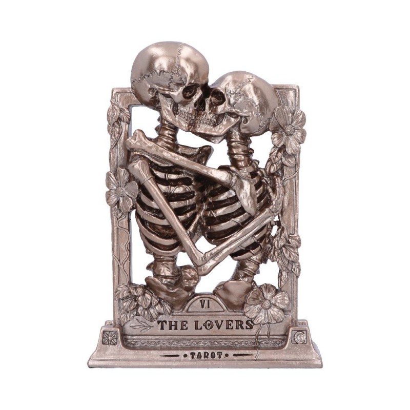 THE LOVERS BRONZE GOTHIC SKELETON ORNAM