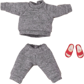  Original Character accessoires pours Nendoroid Doll Outfit Set: Sweatshirt and Sweatpants (Gray)