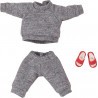  Original Character accessoires pours Nendoroid Doll Outfit Set: Sweatshirt and Sweatpants (Gray)