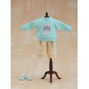 Good Smile Company Original Character accessoires pours Nendoroid Doll Outfit Set: Sweatshirt and Sweatpants (Light Blue)