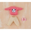 Accessoires pour figurines Original Character accessoires pours Nendoroid Doll Outfit Set: Sweatshirt and Sweatpants (Pink)