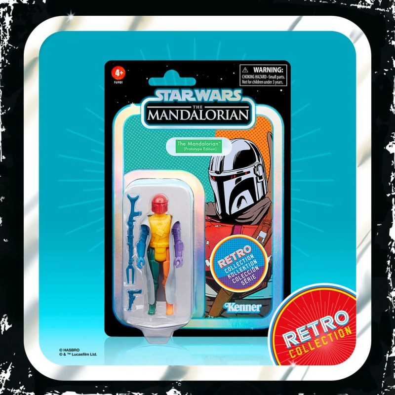 Hasbro Star Wars: The Mandalorian Retro Collection The Mandalorian (Prototype Edition) 10 cm