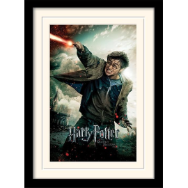  HARRY POTTER - Deathly Hallows Wand - Impression encadrée 30x40