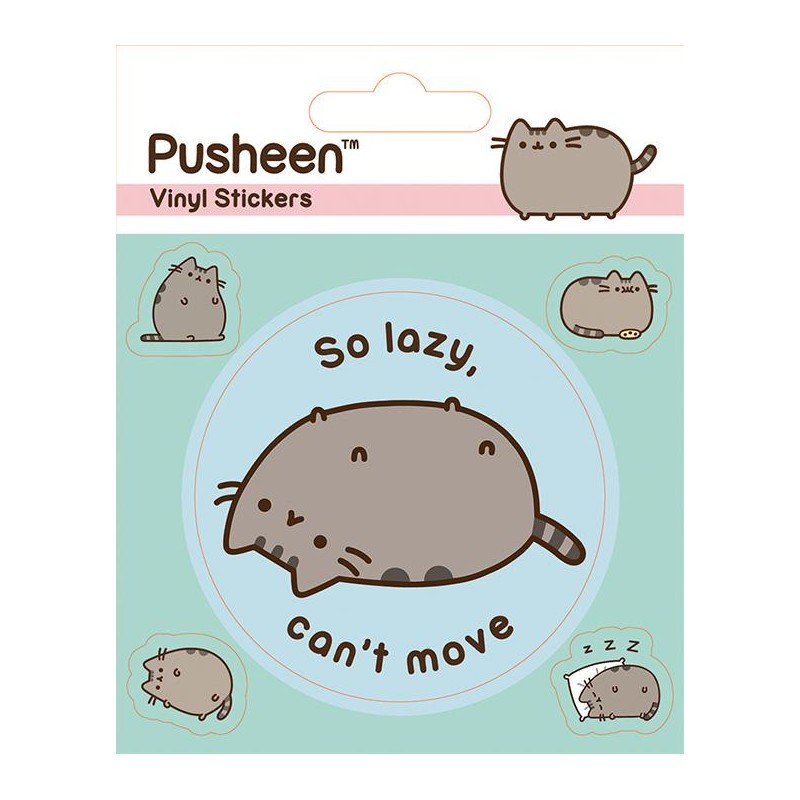 PUSHEEN - Vinyl Stickers - Lazy