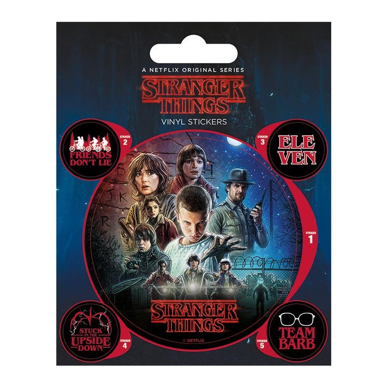 STRANGER THINGS - One Sheet - Stickers en vinyle