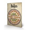 THE BEATLES - Sgt Peppers - Impression sur bois 40x59cm