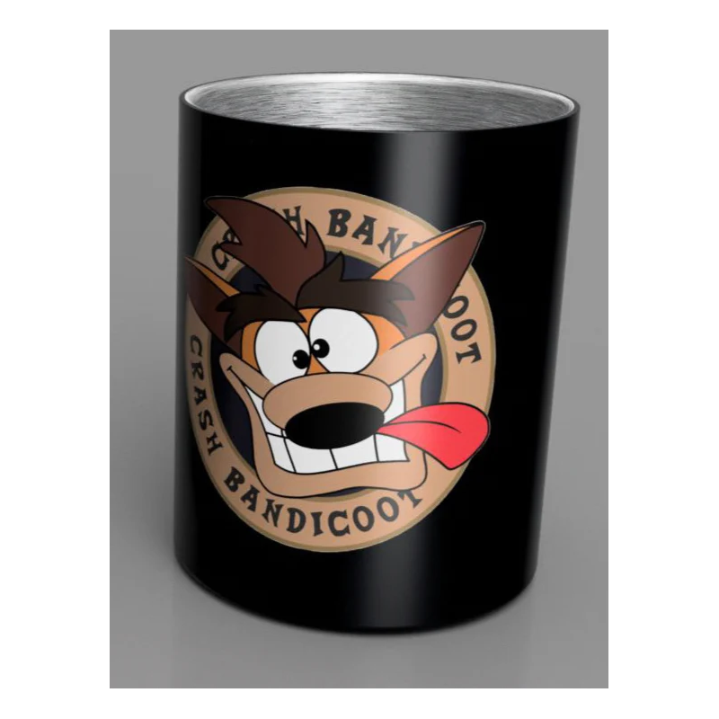 CRASH BANDICOOT - Steel Mug 350 ml - Black Crash