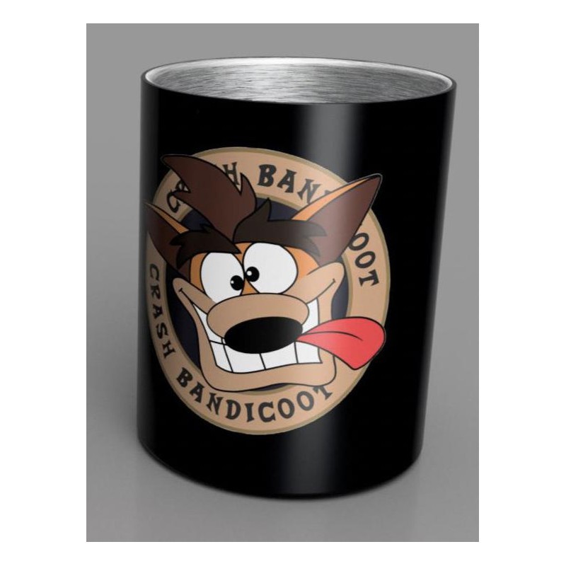 CRASH BANDICOOT - Steel Mug 350 ml - Black Crash