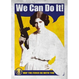 GALACTIC PROPAGANDA - Magnetic Metal Poster 45x32 - We Can Do It