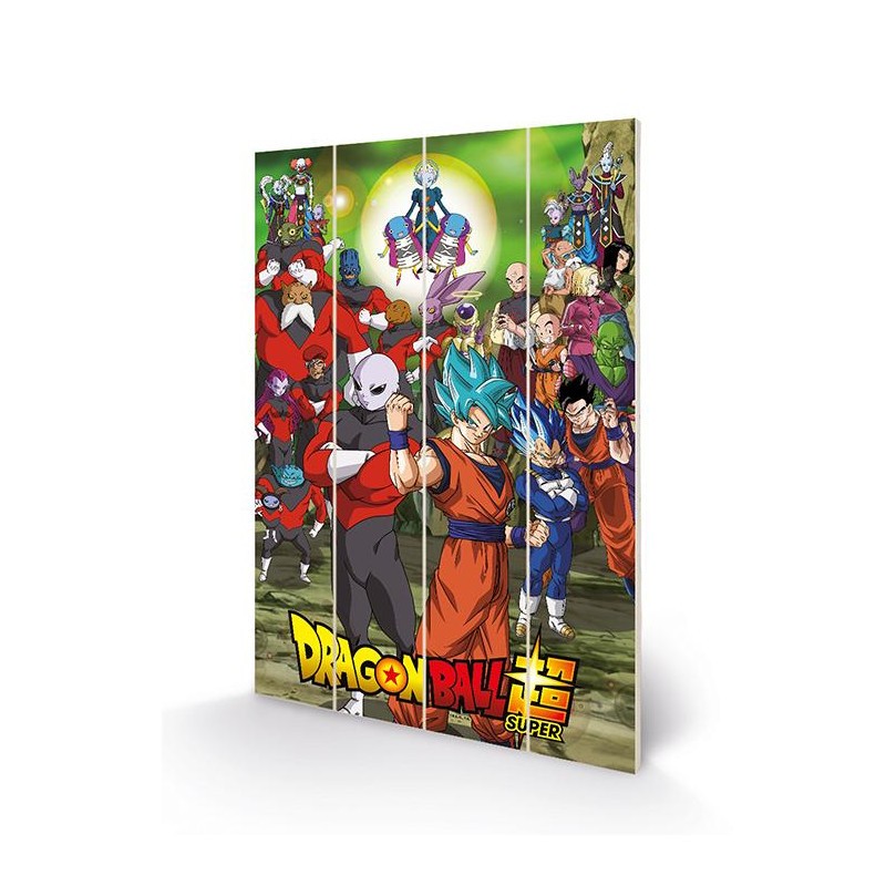 DRAGON BALL Z - Tournament of Power - Impression sur bois 40x59cm