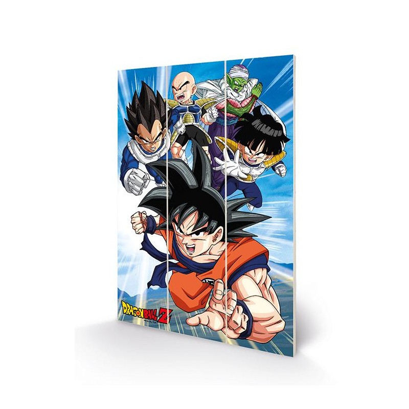 DRAGON BALL Z - Heroes - Impression sur bois 20x29.5