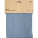 Sac fourre-tout, bleu pigeon, dim. 38x42 cm, 185 gr, 1 Pq.