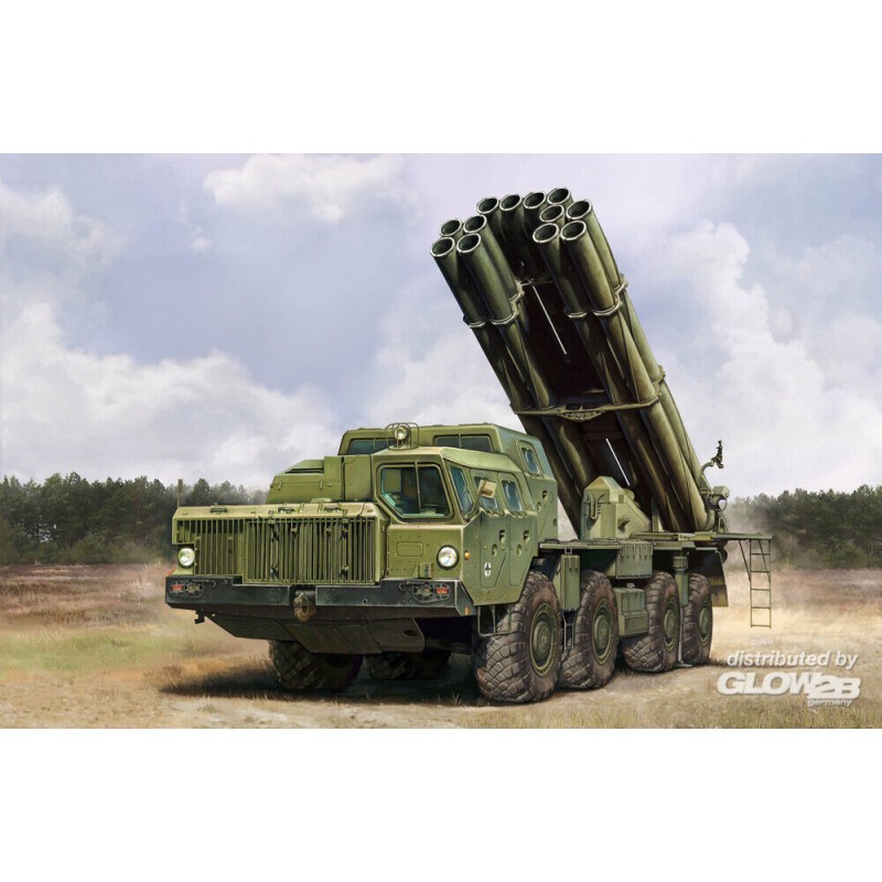 Russian 9A52-2 Smerch-M multiple rocket launcher of RSZO 9k58 Smerch MRLS