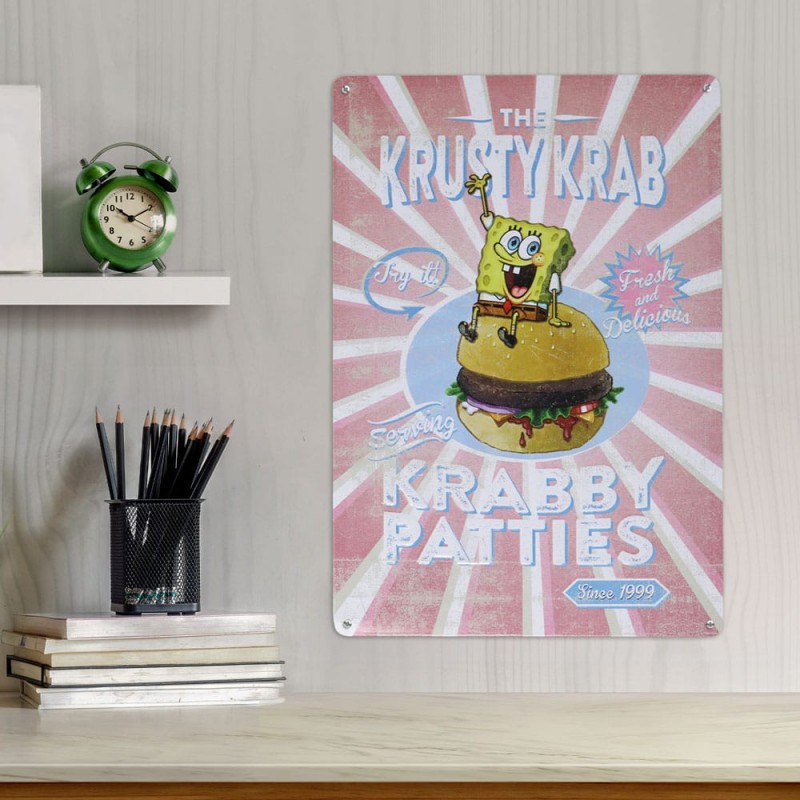 SpongeBob panneau métal Krusty Krab