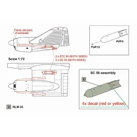 Focke-Wulf Fw-58B/C Nachtschlacht avec porte-bombes ETC 50